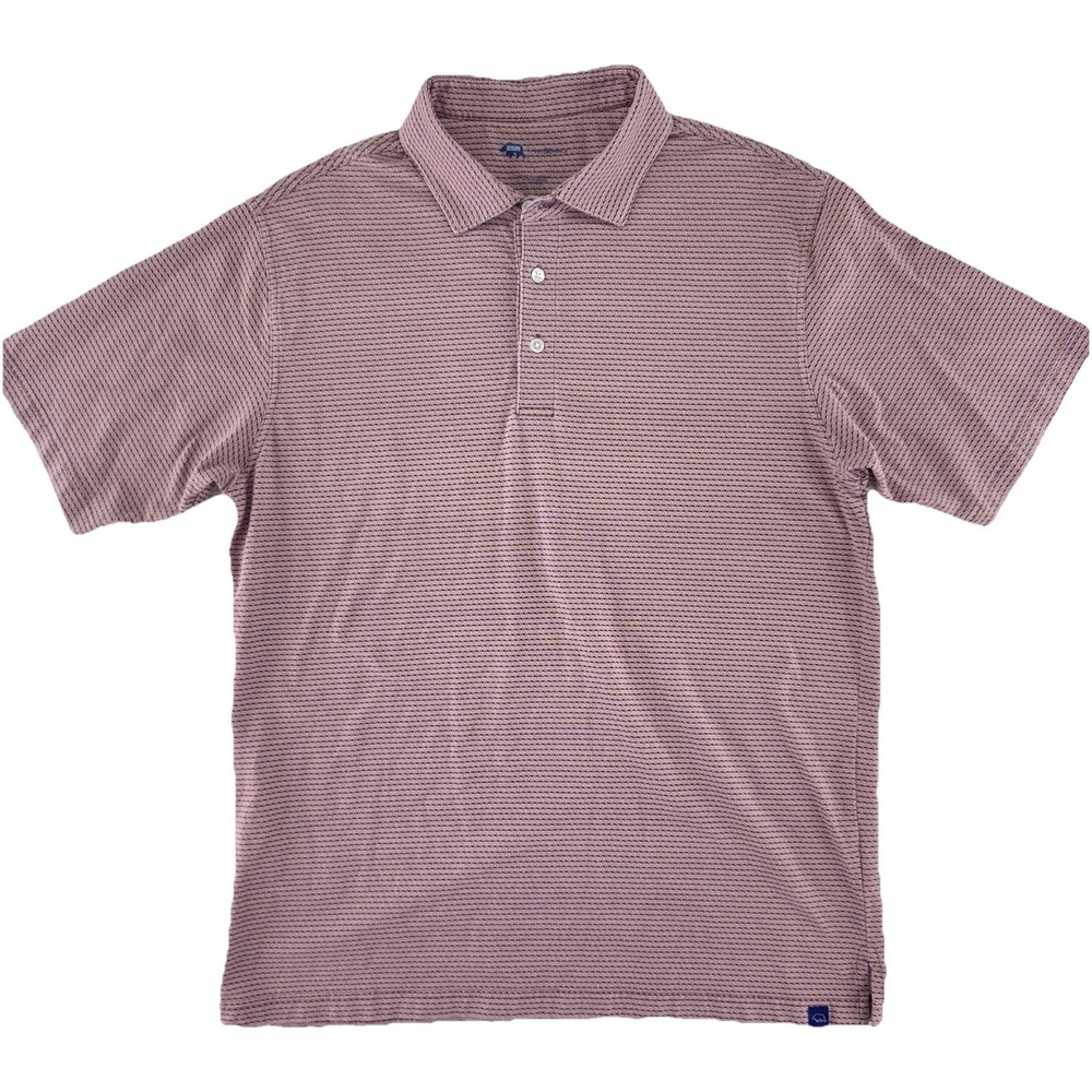Onward Reserve Performance Polo Shirt Mens Large Red All Over Print